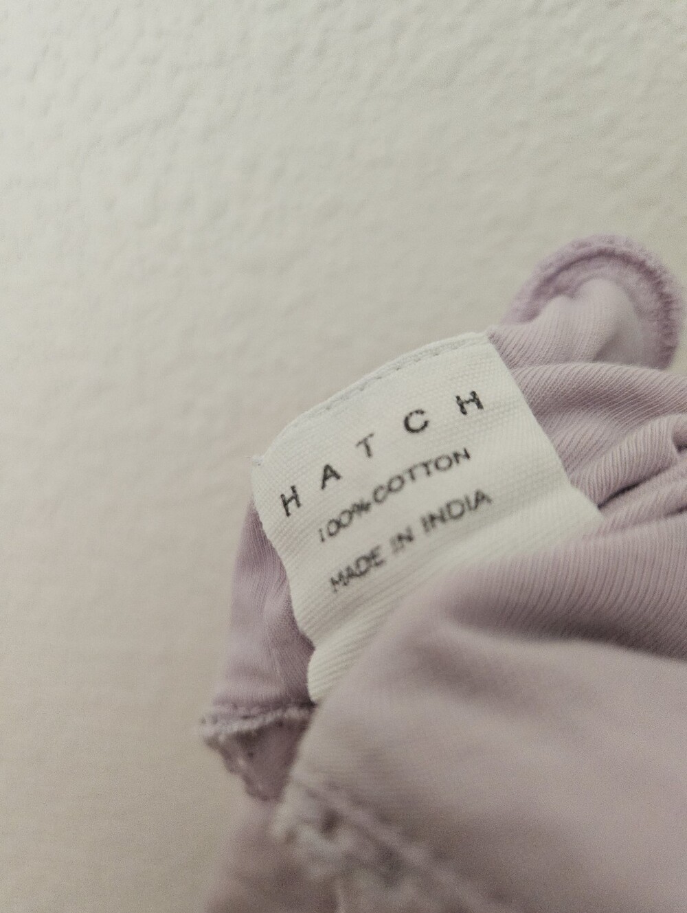 Hatch 100% cotton lilac pointelle knit wrap maternity and nursing bra, large - Picture 4 of 5